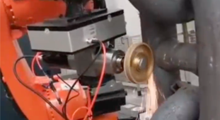 轮船船锚表面打磨