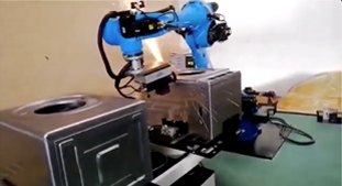 洗衣机外框打磨